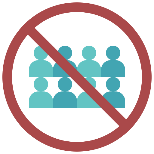 Avoid crowds icon