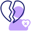 Broken heart icon 64x64