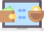 Money transfer icon 64x64
