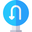 U turn icon 64x64