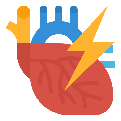 Heart attack icon