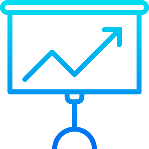 Line graph icon