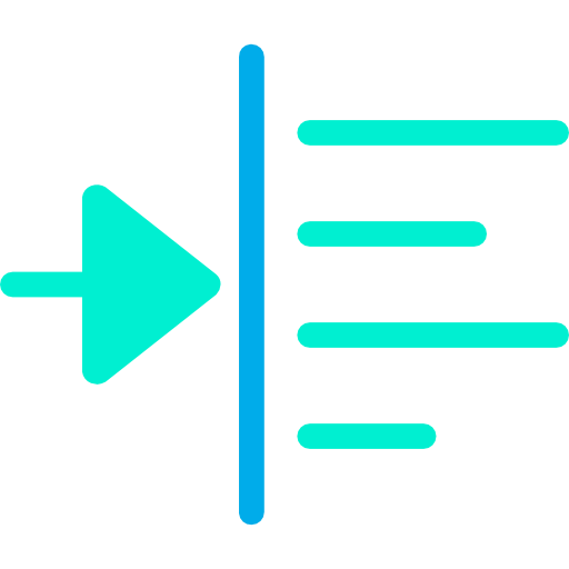 Left alignment icon