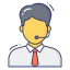 Call center agent icon 64x64