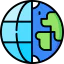 World globe icon 64x64