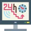 24 hours アイコン 64x64