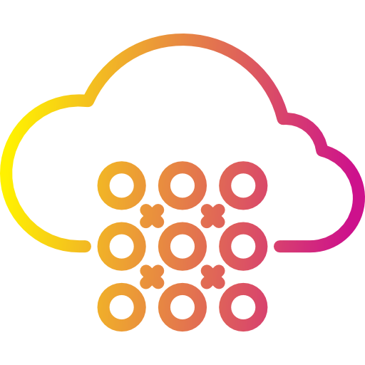 Computing cloud icon