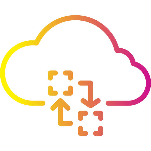 Computing cloud icon