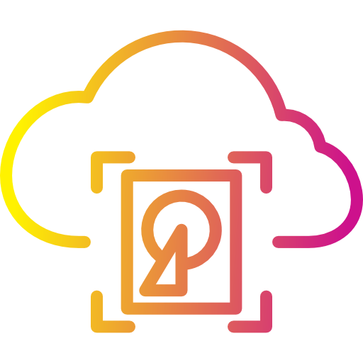 Computing cloud icon