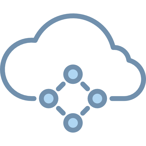 Computing cloud icon