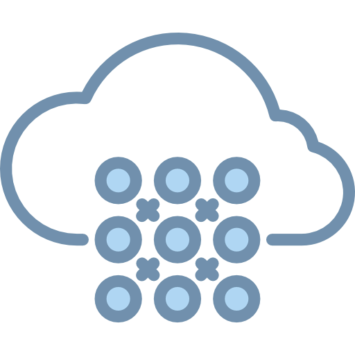 Computing cloud icon