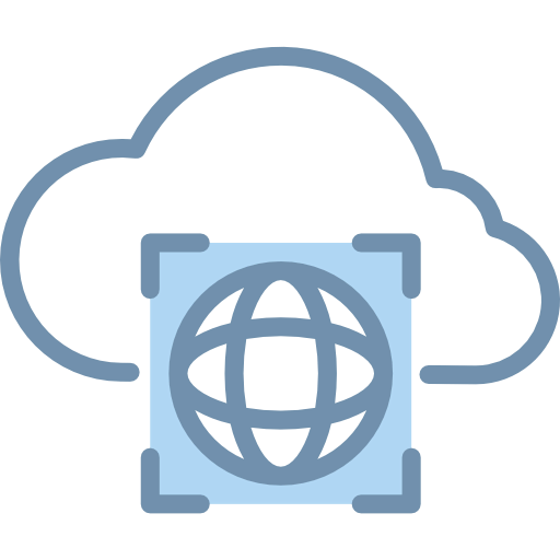 Computing cloud icon
