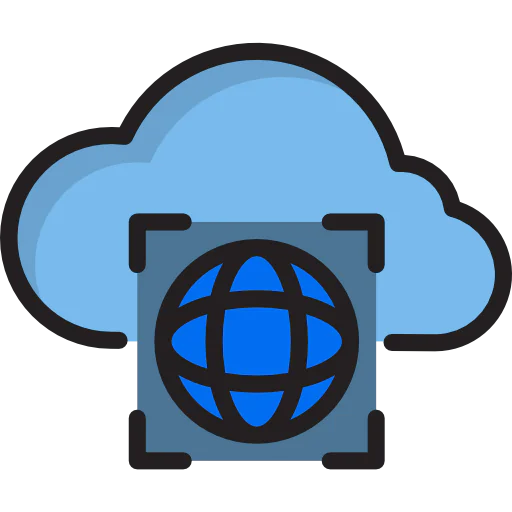 Computing cloud ícono
