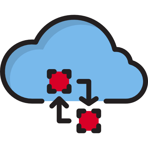 Computing cloud アイコン