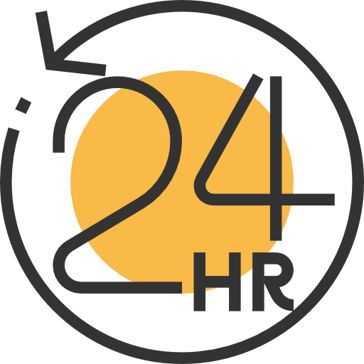 24 hours アイコン