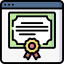 Online certificate ícono 64x64