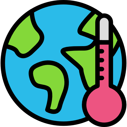Global warming icon