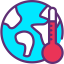 Global warming icon 64x64