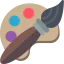 Paint palette Symbol 64x64