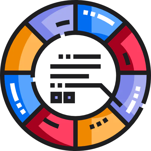 Pie chart icône
