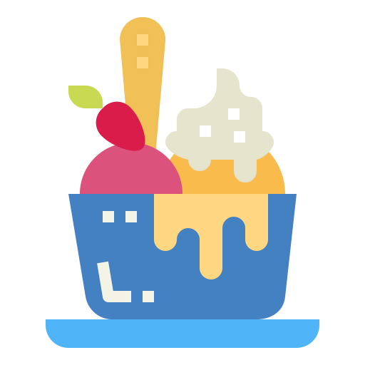Ice cream cup icon