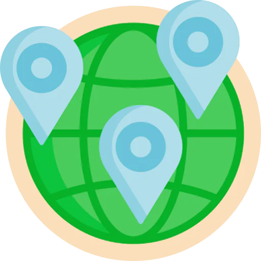 Globe grid ícono