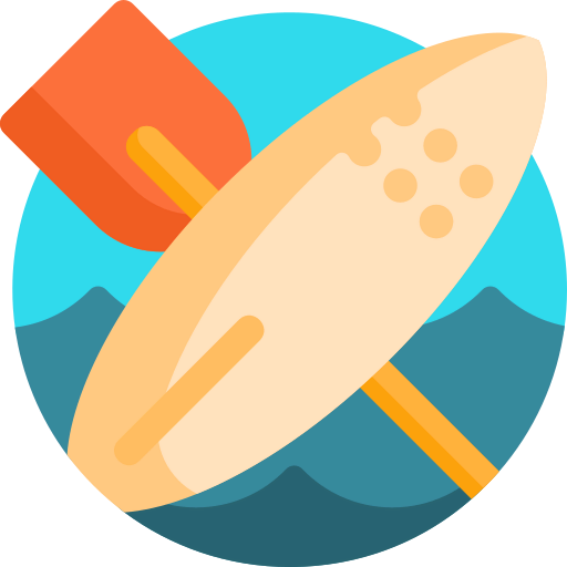 Surfing board icon