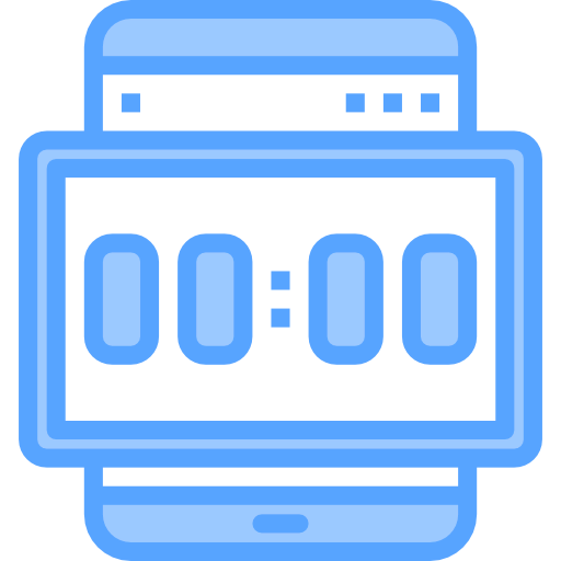 Digital clock icon