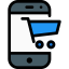 Mobile shopping icon 64x64