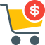 Shopping cart icon 64x64