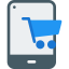 Mobile shopping icon 64x64