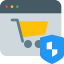 Secure shopping icon 64x64