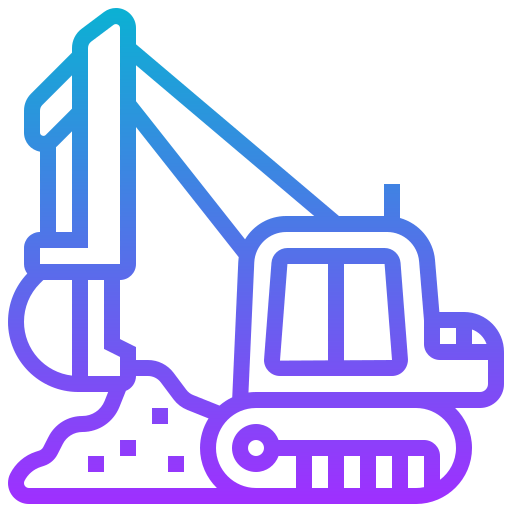 Construction machine icon