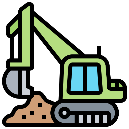 Construction machine icon