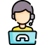 Call center agent icon 64x64