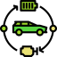 Hybrid car icon 64x64