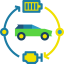 Hybrid car icon 64x64