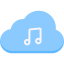 Music cloud icon 64x64