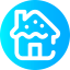 Gingerbread house icon 64x64