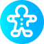 Gingerbread man icon 64x64