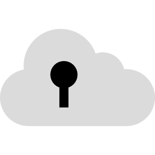 Cloud lock icon