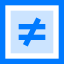 Is not equal to icon 64x64