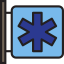 Hospital sign icon 64x64