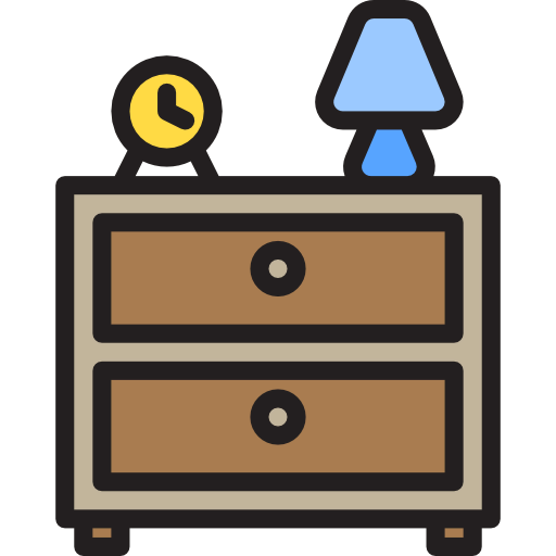 Bedside table icon