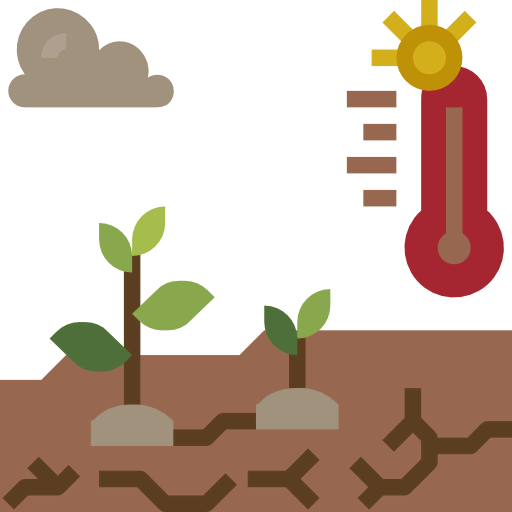 Global warming icon