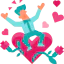 Falling in love icon 64x64