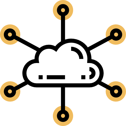 Cloud network icon