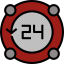 24 hours icon 64x64