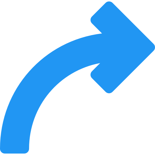 Curve arrow icon
