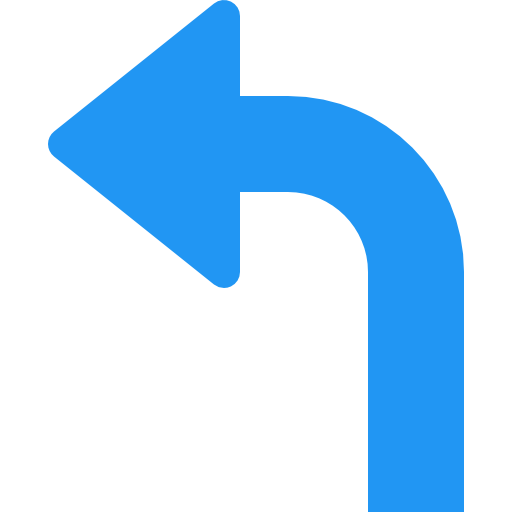 Turn left icon